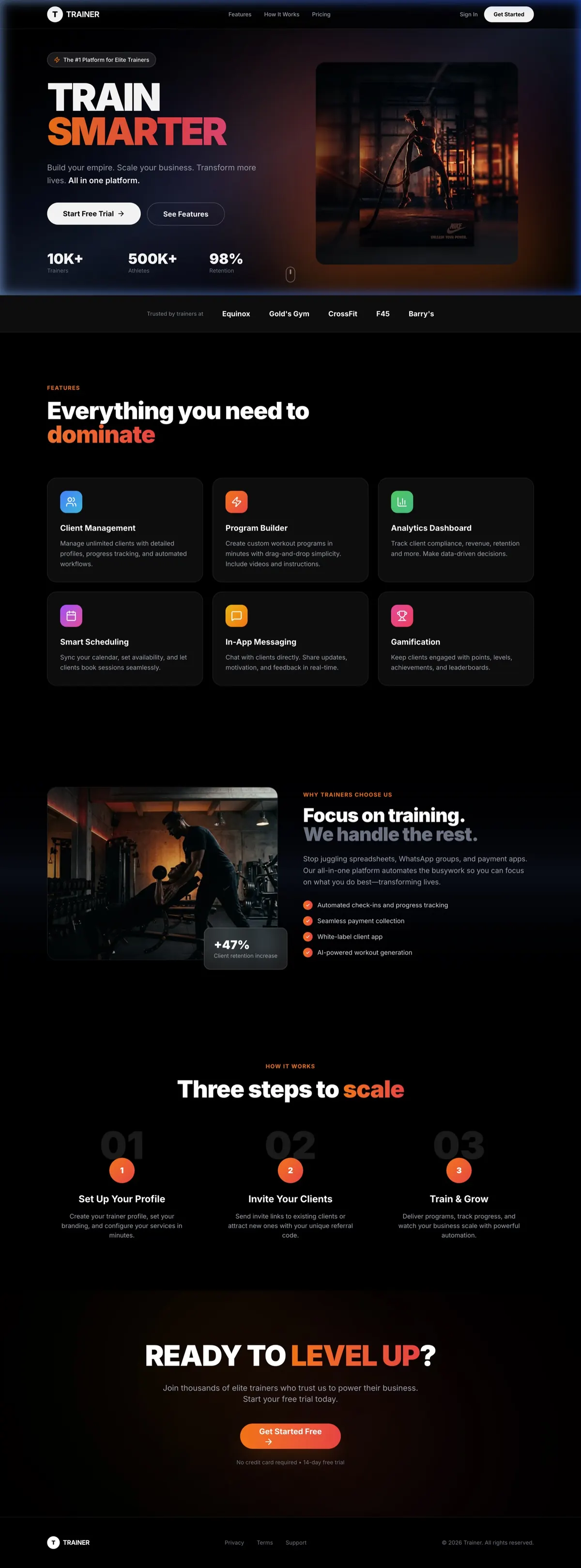 Forge Trainer website