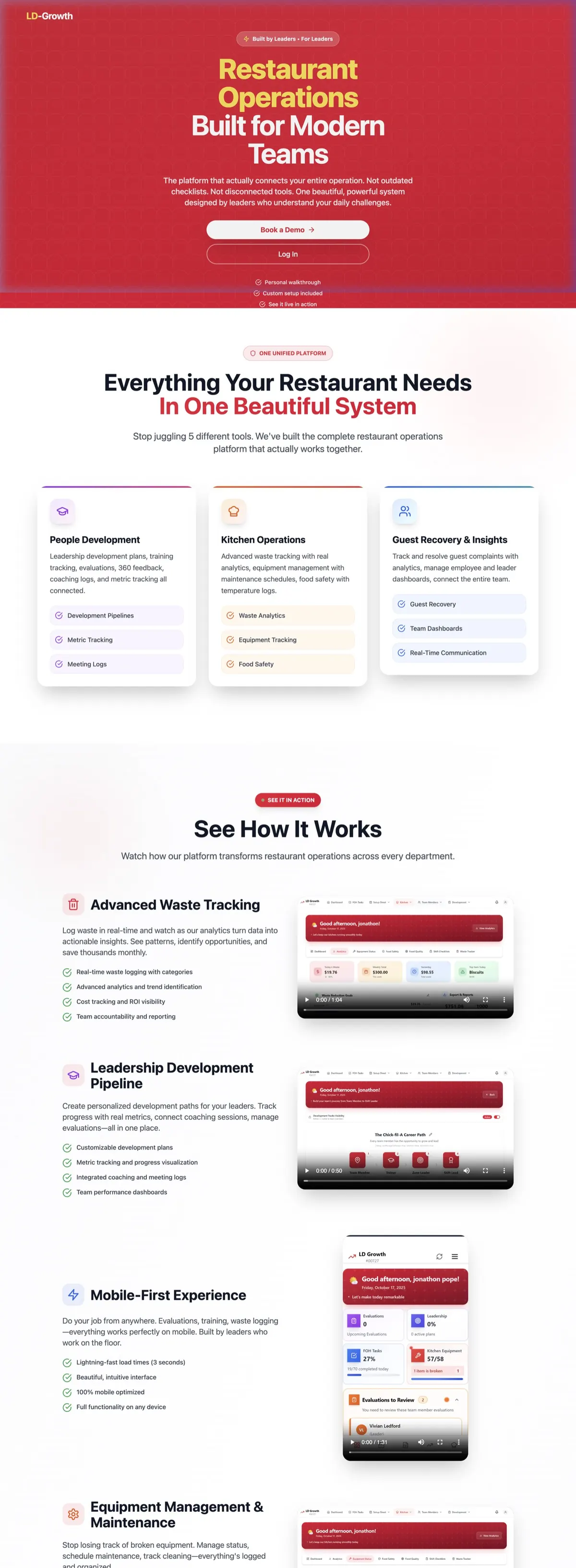 LD Growth website