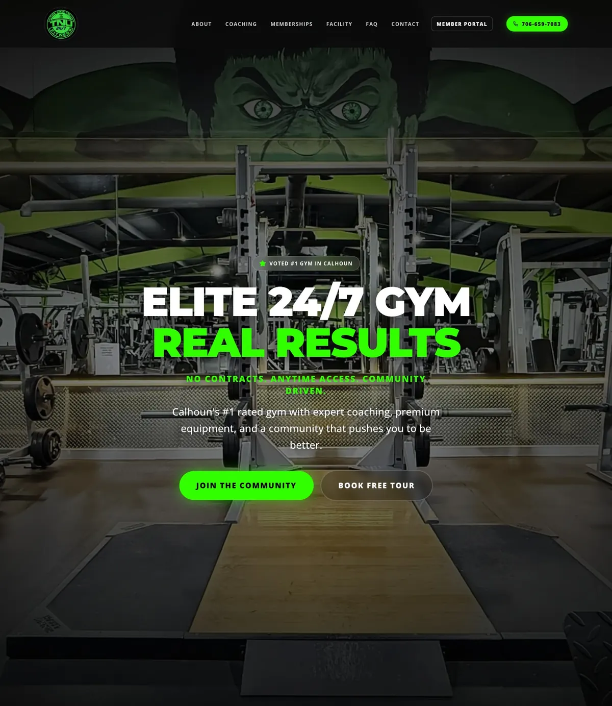 TNU Fitness website